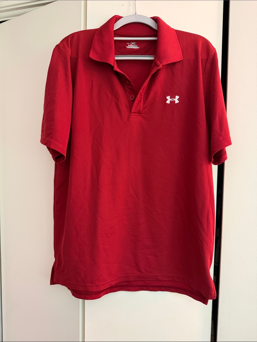 Under Armour Men’s Red Polo with Logo